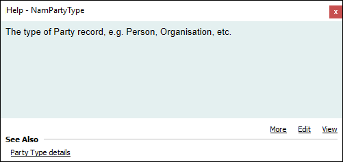 Field Level Help